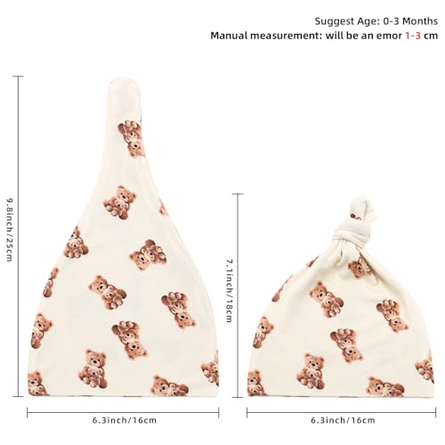 LifeTree Muslin Swaddle Blanket with Bear Hat Set