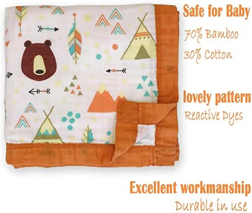 Muslin Swaddle Blanket - Soft Breathable and Versatile