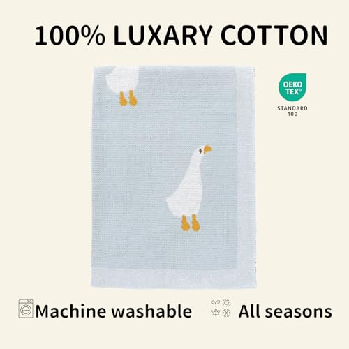 Mimixiong Soft Cotton Swaddling Blanket for Baby