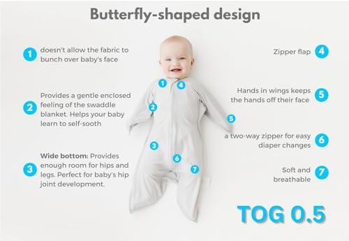 Transition Swaddle - Cozy Grey Medium 6-12 Month
