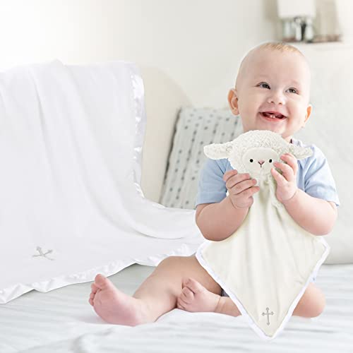 Panelee Baptism Blanket Set with Cross Embroidery