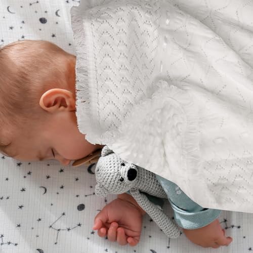 Runeaoys Baby Blanket Swaddle Shawl for Baptism Christening Gifts