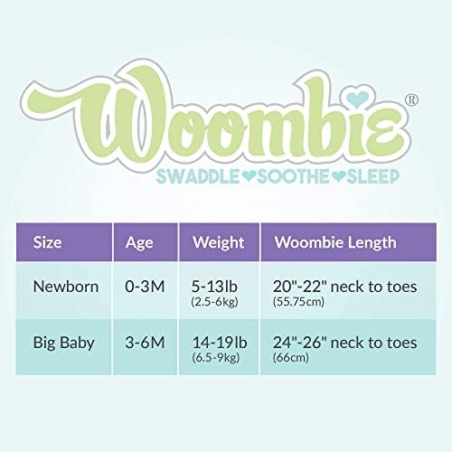 Woombie Original Baby Swaddling Blanket - Zipper Twilight Stripes 14-19 lbs