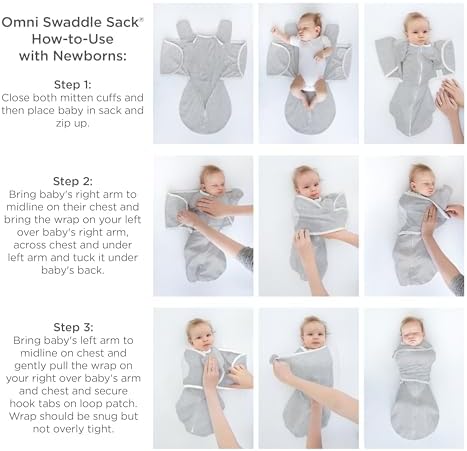 SwaddleDesigns 6-Way Omni Swaddle Sack for Newborn 1