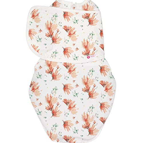 Embe 2-Way Starter Baby Swaddle 6-14 lbs Blush Blossom