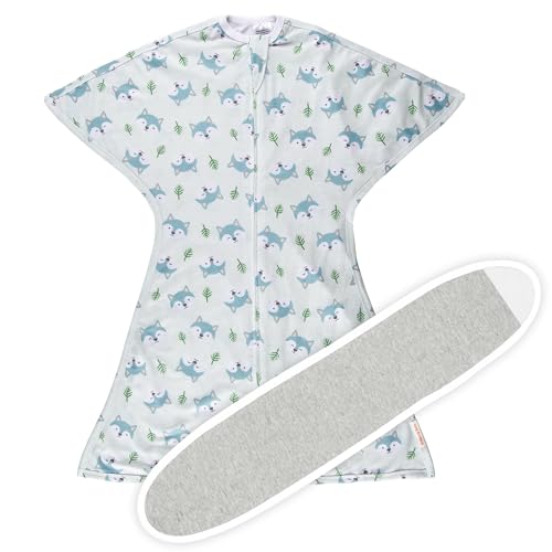 SleepingBaby Zipadee-Zip Transition Swaddle and Snuggle Strap Set