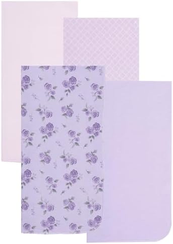 EVERYDAY KIDS Soft Flannel Swaddle Blanket Set for Newborn Baby Girls