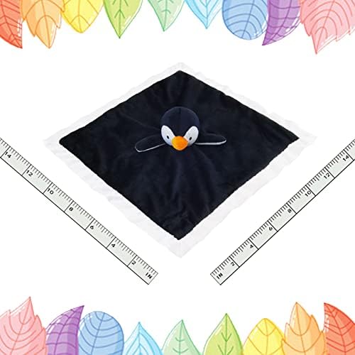 Baby Penguin Security Blanket - 13 Inches Plush Lovey Snuggle Blanket