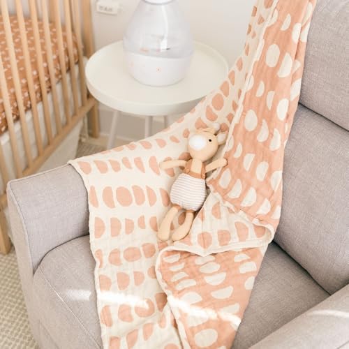 Crane Baby Moon Phase Cotton Blanket 30x40