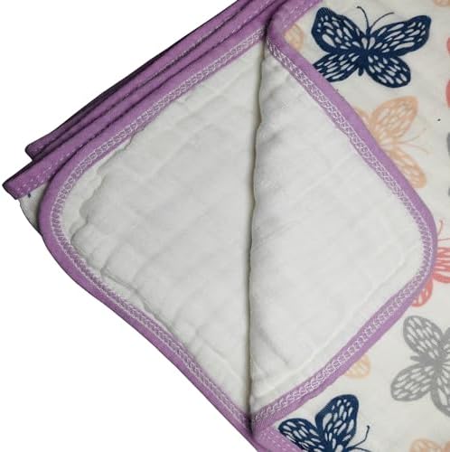 ZPECC 47x47 Inches Thicker Muslin Toddler Blanket