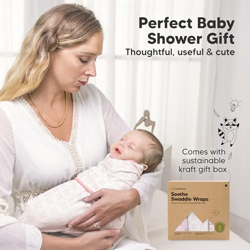 KeaBabies 3-Pack Organic Baby Sleep Sacks - Blossom L