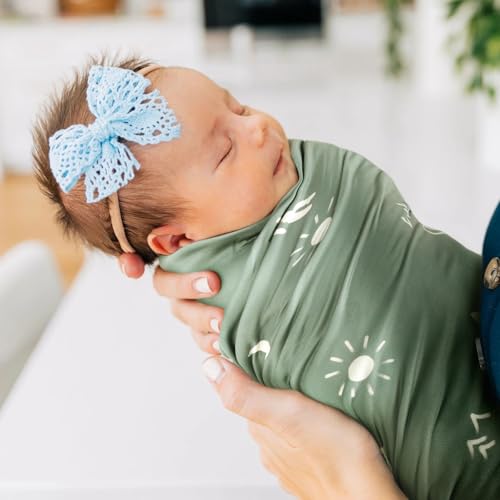 GRSSDER Baby Swaddle Blanket Soft Jersey Knit 34x44 Inches