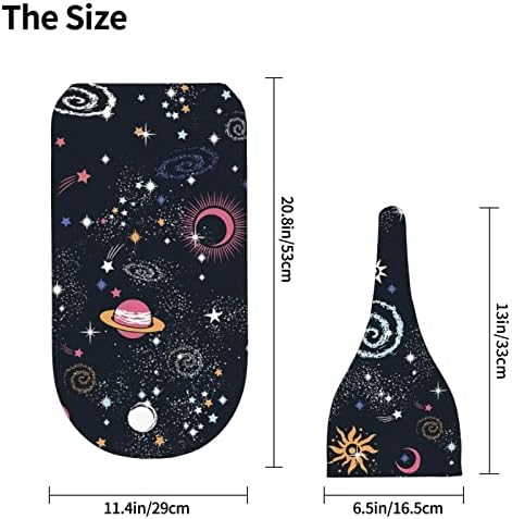 Osvbs Space Galaxy Swaddle Blanket with Beanie Set