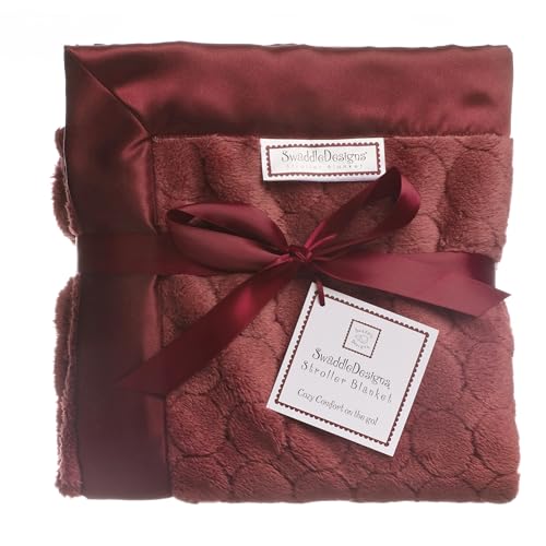 SwaddleDesigns Stroller Blanket Earthtone Puff Circles Truffle