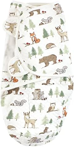 Hudson Baby 3pk Swaddle Wrap Forest Animals 0-3 Months