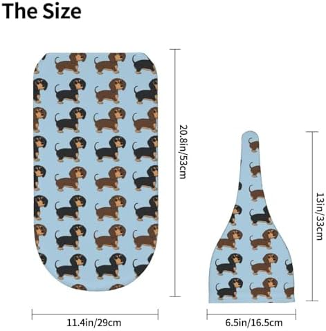 KiuLoam Dachshund Swaddle Blanket with Hat Set