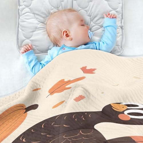 Thanksgiving Turkey Baby Blanket Unisex 30x40 Inch