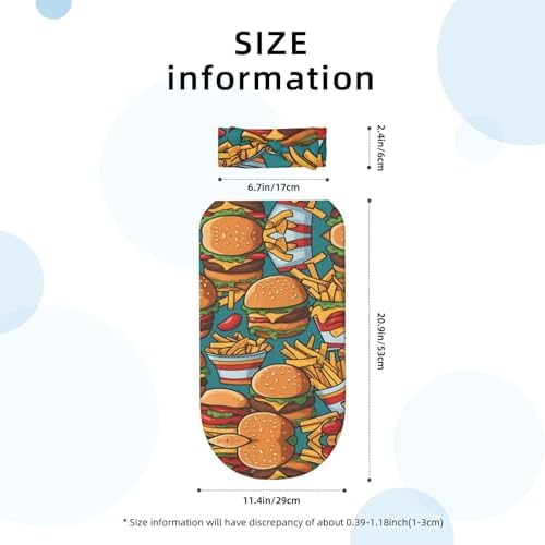 Cute Burger Fries Baby Swaddle Set for Newborn