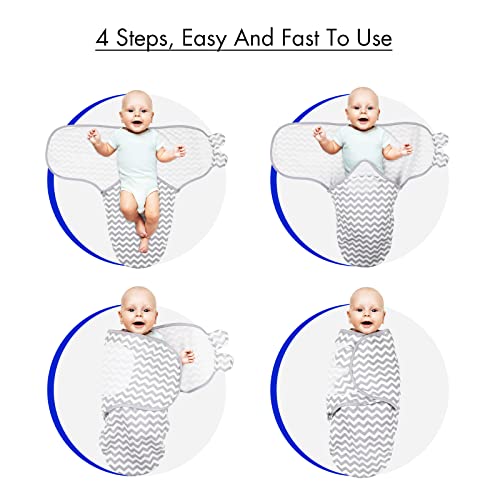 Soarwg Kids Organic Swaddle Blanket 4 Pack Small 0-3 Months