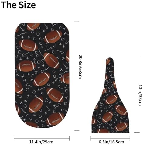 Football Baby Swaddle Blanket Beanie Set for Newborns