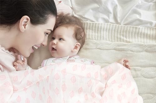 Bublo Baby Muslin Swaddle Blankets 4-Pack Pink