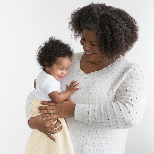 Amazing Baby Soft Yellow Cellular Blanket 44x44