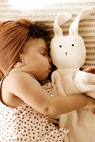 AliOli Cuddle Bunny Security Blanket - Soft Cotton