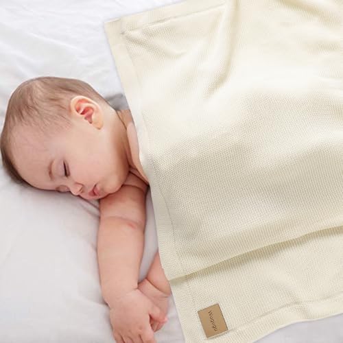 Wugugu 30x40 Inch Baby Blanket Soft Knit