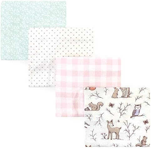 Hudson Baby Unisex Flannel Receiving Blanket Set