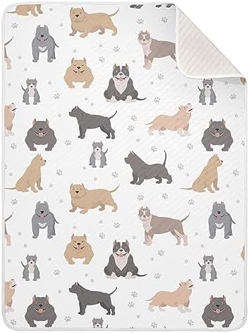 American Bully Cotton Swaddle Blanket for Babies - 30x40 Inches