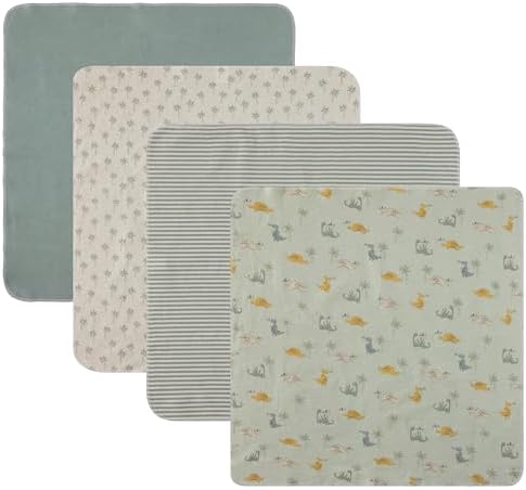 Cudlie 4 Pack Receiving Blankets for Baby Comfort