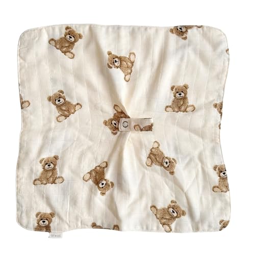 AliOli Security Blanket - 15x15 Teddy Bear Pacifier Holder