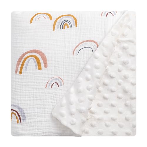 Knirose Fluffy Back Swaddle Blanket for Newborn Baby