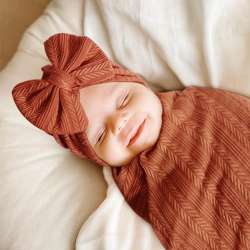 DRESHOW BQUBO Baby Swaddle Set for Girls 4PCS