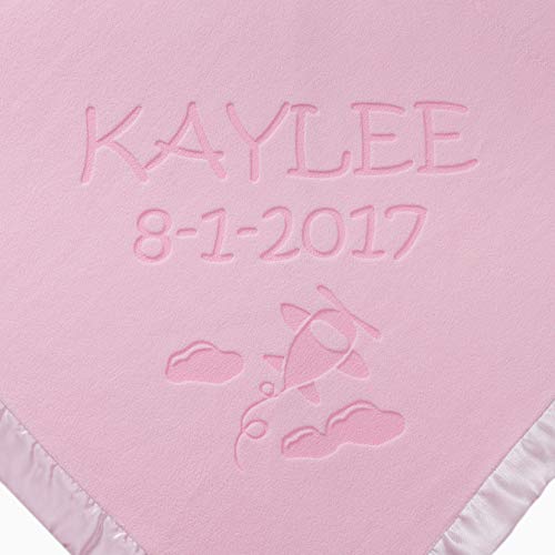 Custom Catch Personalized Baby Blanket - Blue or Pink 1