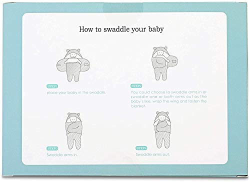 BlueMello Ultra-Soft Swaddle Blanket for Newborns 0-6 Months