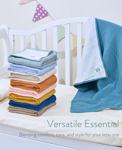 Mom Beebi Muslin Baby Blanket 37x37 Camel