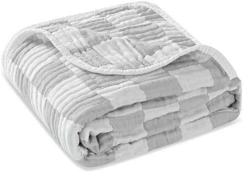 Ultra Soft Muslin Baby Blanket 43x43 Inches