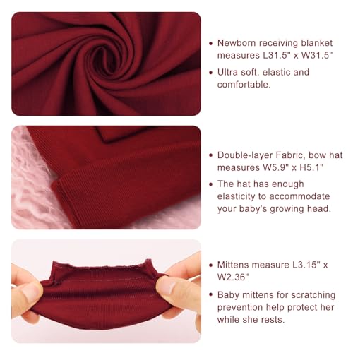 DRESHOW BQUBO Newborn Swaddle Blanket Set 1