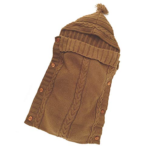 XMWEALTHY Coffee Swaddling Blanket 0-6 Months