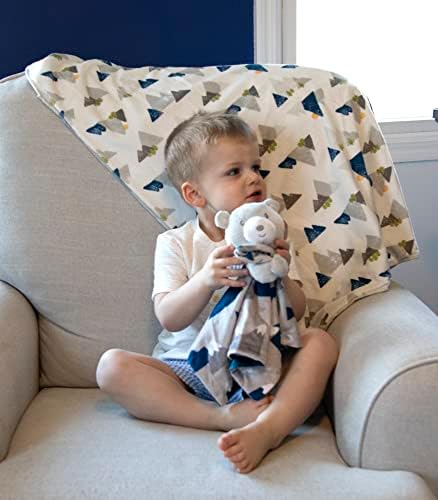 Sherpa Fleece Baby Blanket Mountains Arrows Reversible Design