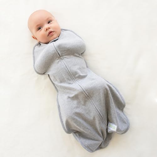 Woombie Original Baby Swaddling Blanket - Zipper Twilight Stripes 14-19 lbs