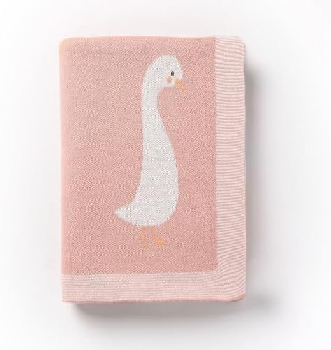 Loyfoky Baby Blanket 100 Cotton Swaddle 40x30in Pink
