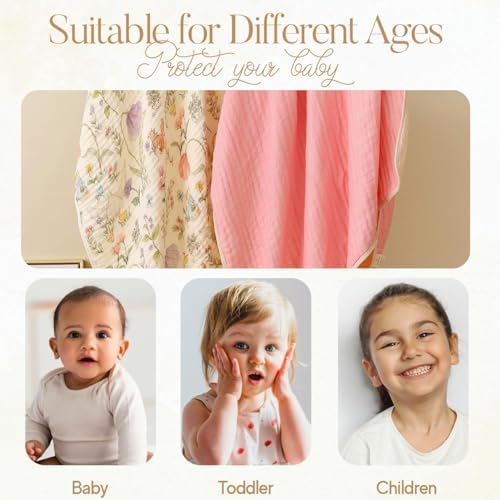 HardNok Muslin Baby Blanket 2-Pack - Ultra-Plush Swaddle Nursery Blanket