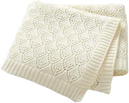 Neiwech Baby Blanket Swaddle 40x30 Inch Beige