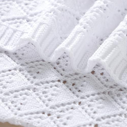 Neiwech Soft Cotton Swaddle Blanket 40x30 Inch