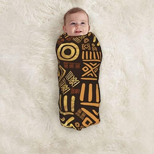 SUYGGCK African Pattern Baby Swaddling Blanket