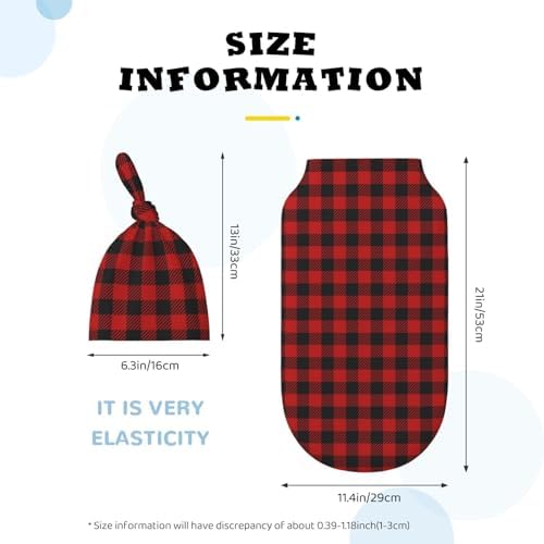 Figtihw Christmas Checkered Swaddle Blanket for Newborn Baby Girls Boys