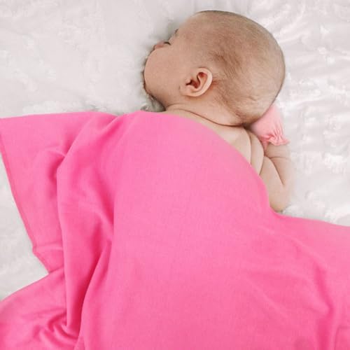 AQOKKA Newborn Swaddle Blanket with Bow Hat Mittens Wooden Card Set