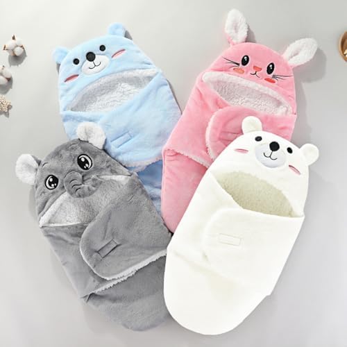 SEVDO Blue Bear Personalized Baby Sleep Sack 0-6 Months